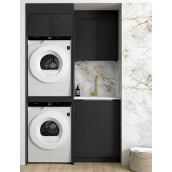 Black Oak Laundry Cabinet Byron 1305C Set