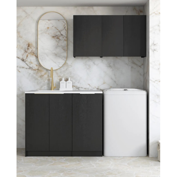 Black Oak Laundry and Kitchen Cabinet 1715A Set 1715x600x2100