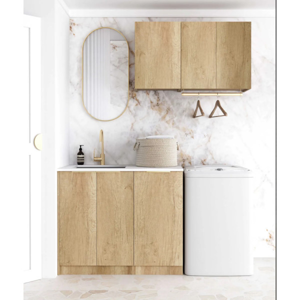 Natural Oak Laundry and Kitchen Cabinet 1715A Set 1715x600x2100 Natural Oak Laundry and Kitchen Cabinet 1715A Set 1715x600x2100
