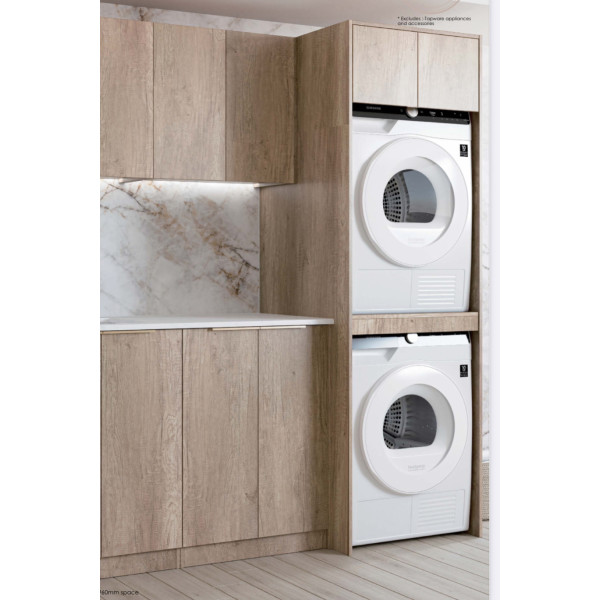 Natural Oak Laundry and Kitchen Cabinet 1715c Set 1715x600x210mm