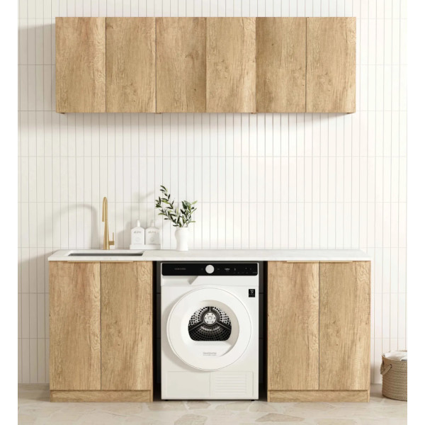 Natural Oak Laundry and Kitchen Cabinet 1960B Set 1960*600*2100mm