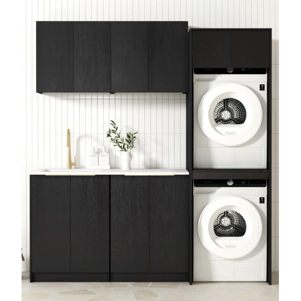 Black Oak Laundry and Kitchen Cabinet 1960C Set 1960*600*2100mm