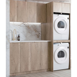 Natural Oak Laundry and Kitchen Cabinet 1960C Set 1960*600*2100mm