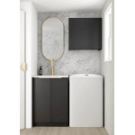Black Oak Mini Laundry Cabinet LA650A