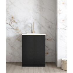 Black Oak Mini Laundry Cabinet LA650A