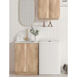 Natural Oak Mini Laundry Cabinet LA650