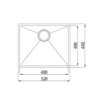 Marlo Black Laundry Kit 1305x600x2100 LA-1305B-MA