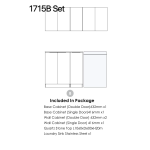 Marlo Black Laundry Kit 1715x600x2100    LA-1715B-MA