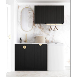 Marlo Black Laundry Kit 1715x600x2100     LA-1715A-MA
