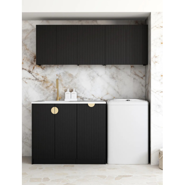 Marlo Black Laundry Kit 1715x600x2100    LA-1715B-MA