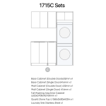 Noosa White Laundry Kit 1715x600x2100   LA-1715C-NSW