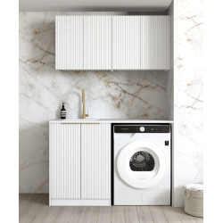 Noosa White Laundry Kit 1305x600x2100   LA-1305B-NSW