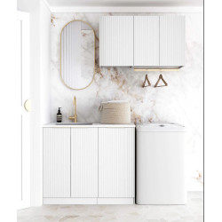 Noosa White Laundry Kit 1715x600x2100    LA-1715A-NSW