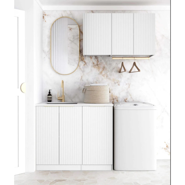 Noosa White Laundry Kit 1715x600x2100    LA-1715A-NSW