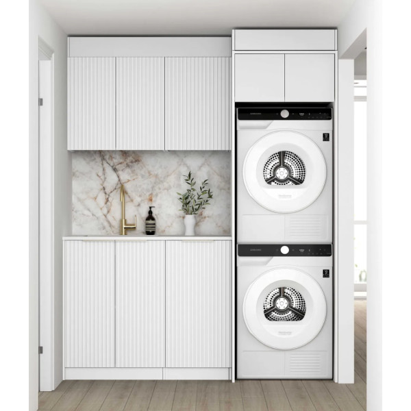 Noosa White Laundry Kit 1715x600x2100   LA-1715C-NSW