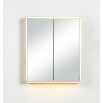 Avola PVC LED Mirror Matte White Cabinet with LED Lights LK-ALMC600MW-3LIGHTS Avola PVC LED Mirror Matte White Cabinet with LED Lights LK-ALMC600MW-3LIGHTS