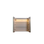 Avola PVC LED Mirror Matte White Cabinet with LED Lights LK-ALMC750MW-3LIGHTS Avola PVC LED Mirror Matte White Cabinet with LED Lights LK-ALMC750MW-3LIGHTS