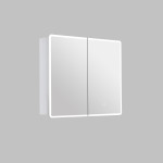 Avola PVC LED Mirror Matte White Cabinet with LED Lights LK-ALMC900MW-3LIGHTS Avola PVC LED Mirror Matte White Cabinet with LED Lights LK-ALMC900MW-3LIGHTS