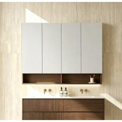 Clark Plywood Mirror Cabinet Sandy Oak Matte LK-CLMC1500-MO
