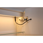 Avola PVC LED Mirror Matte White Cabinet with LED Lights LK-ALMC750MW-3LIGHTS