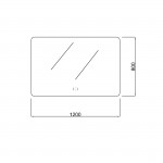 UL1280BRM- LED Rectangle mirror