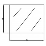 KDK Bevel Edge MIRROR -BM9075