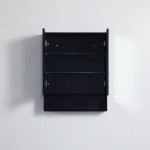 Fremantle Shaving Cabinet / Matte Black 600*750*150mm