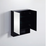 Fremantle Shaving Cabinet / Matte Black 600*750*150mm