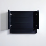 Fremantle Shaving Cabinet / Matte Black 900*750*150mm
