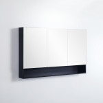 Fremantle Shaving Cabinet / Matte Black 1200*750*150mm