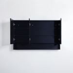 Fremantle Shaving Cabinet / Matte Black 1500*750*150mm