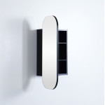Olivia Shaving Cabinet - Matte Black 600*900mm