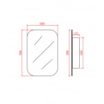 Olivia Shaving Cabinet - Matte Black 600*900mm Olivia Shaving Cabinet - Matte Black 600*900mm