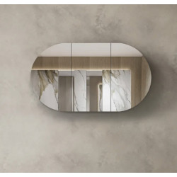 Bondi Natural Oak Shaving Cabinet 1200x750