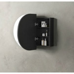 Bondi Black Oak Shaving Cabinet 900x600