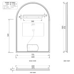 LED ARCHED SHAVING CABINET LED-ARSV9060