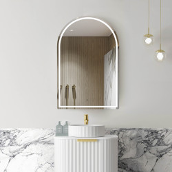 LED Archie 900(H)x600(W) Natural Oak Shaving Cabinet - Premium Edition