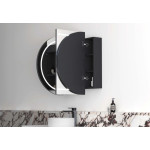 LED Bondi 1200(W)x750(H) Black Oak Shaving Cabinet - Premium Edition