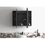 LED Bondi 1200(W)x750(H) Black Oak Shaving Cabinet - Premium Edition