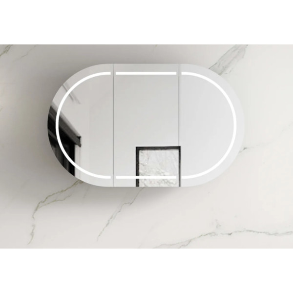 LED Bondi 1200x750 White Shaving Cabinet LED-BOSV1275W