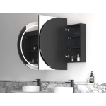 LED Bondi 1800(W)x900(H) Black Oak Shaving Cabinet - Premium Edition