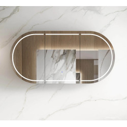 LED Bondi 1800(W)x900(H) Natural Oak Shaving Cabinet - Premium Edition