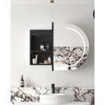 LED Bondi 900(W)x600(H) Black Oak Shaving Cabinet - Premium Edition