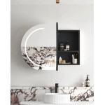 LED Bondi 900(W)x600(H) Black Oak Shaving Cabinet - Premium Edition