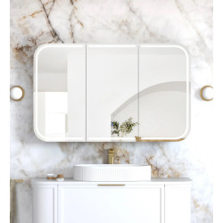 LED Newport 1200(W)x750(H) Shaving Cabinet - 3 Colors/  white, black, oak