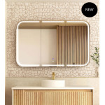 LED Newport 1800(W)x750(H) Shaving Cabinet - 3 Colors/  white, black, oak