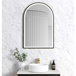 LED Archie black metal frame mirror 900*600 LED-AR9060B