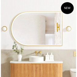  LED Archie 1200x800 Gold Metal Frame Mirror / 3 colors