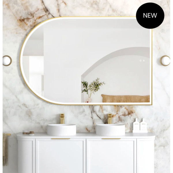 LED Archie 1500x1000 Gold Metal Frame Mirror/ 3 colors LED Archie 1500x1000 Gold Metal Frame Mirror/ 3 colors