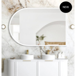 LED Archie 1500x1000 White Metal Frame Mirror / 3 colors